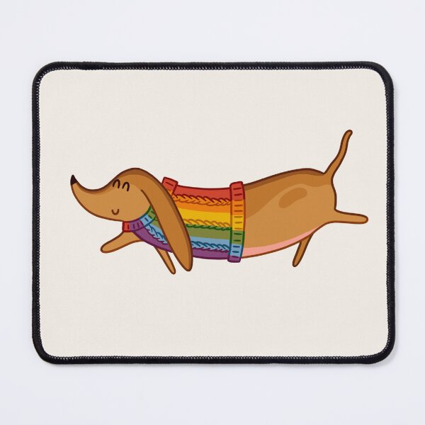 Item preview, Rainbow Pride Flag Sausage Dog  designed and sold by SausageandCo.