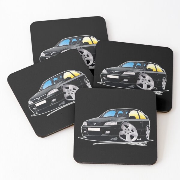 Item preview, Vauxhall Astra Mk4 SRi Black - Caricature Car Art designed and sold by Yeomans Cartoons.