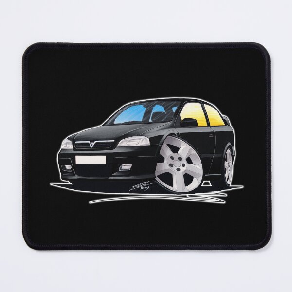 Item preview, Vauxhall Astra Mk4 SRi Black - Caricature Car Art designed and sold by Yeomans Cartoons.