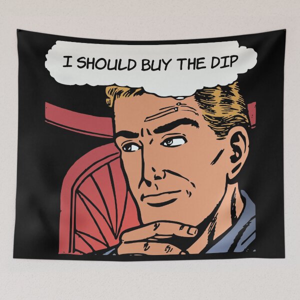 Item preview, 'I should Buy The Dip' Bad Investing Decisions - Funny Retro Comic Book designed and sold by Ridiculam Toga.