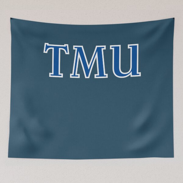 Item preview, Blue and white TMU Block Lettering. designed and sold by JameyWest.