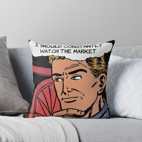 Item preview, 'I should constantly Watch the Market' Bad Investing Decisions - Funny Retro Comic Book designed and sold by Ridiculam Toga.