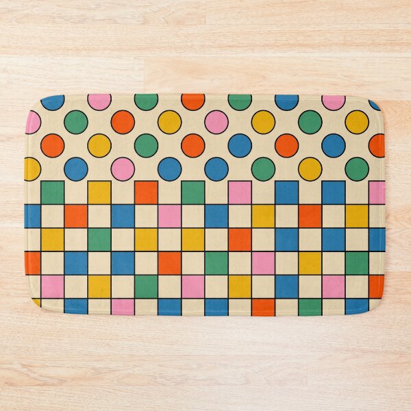 Item preview, Pop Dots and Checks Colorful Half Pattern designed and sold by kierkegaard.
