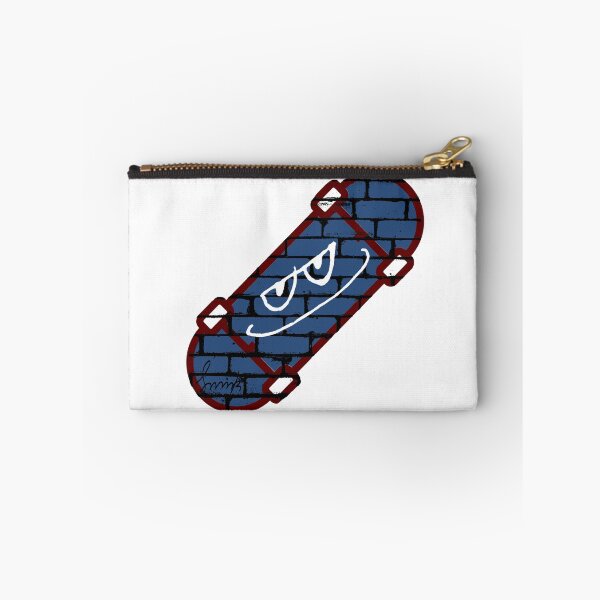Item preview, Smirk Blue Graffiti Brick Wall Skateboard designed and sold by efoze.