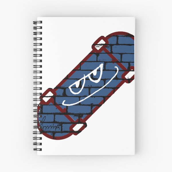 Item preview, Smirk Blue Graffiti Brick Wall Skateboard designed and sold by efoze.
