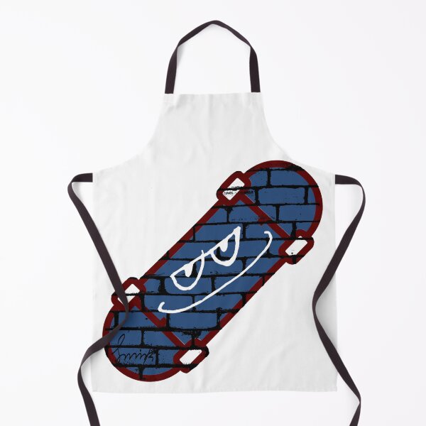 Item preview, Smirk Blue Graffiti Brick Wall Skateboard designed and sold by efoze.