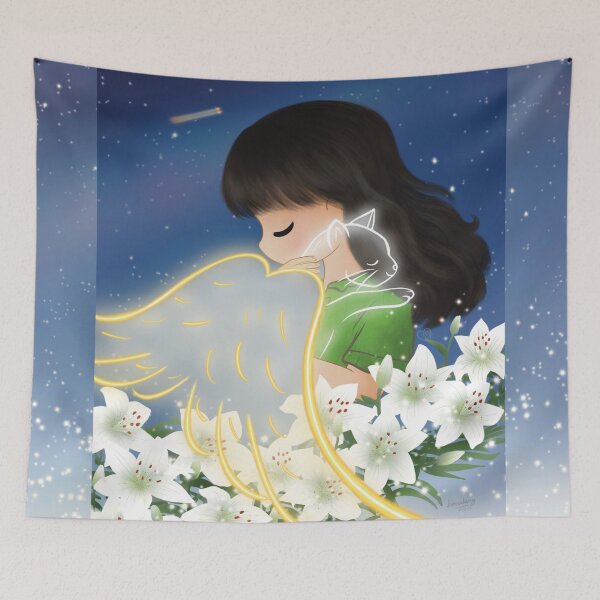 Item preview, Forever in My Heart (large canvas) designed and sold by Bernsberry Illustrations.