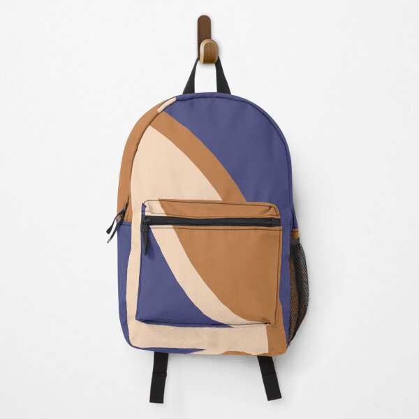 Item preview, Tan and Blue Minimalist Swirl Shapes and Edges designed and sold by Cato99.