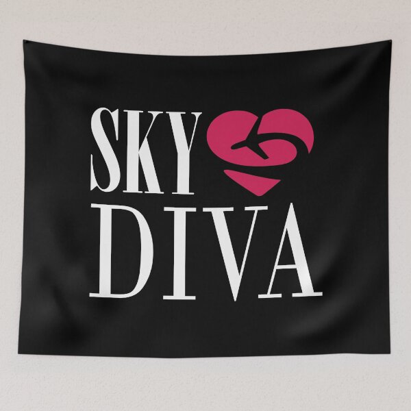 Item preview, Sky Diva - Female Aviator - Pilot Girl - Flight Attendant designed and sold by Ikaroots.