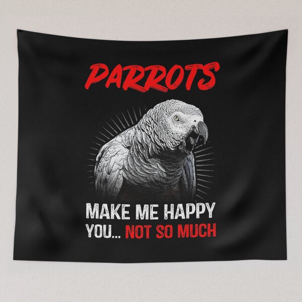 Item preview, Grey Parrots Make Me Happy designed and sold by Alienphysique.
