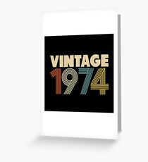 Vintage 1974 - 44th Birthday Greeting Card