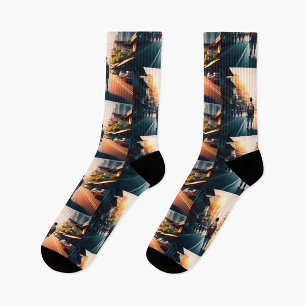 Item preview, Backpacker Standing in the Middle of Thailand Street designed and sold by Parag's Travel Shop.