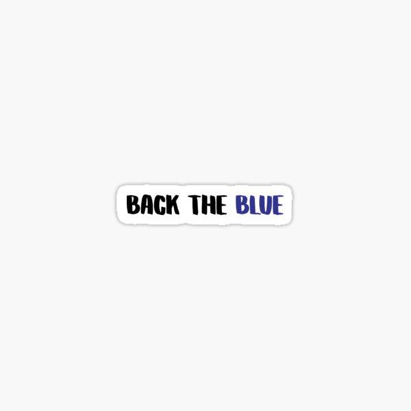 Back The Blue Sticker