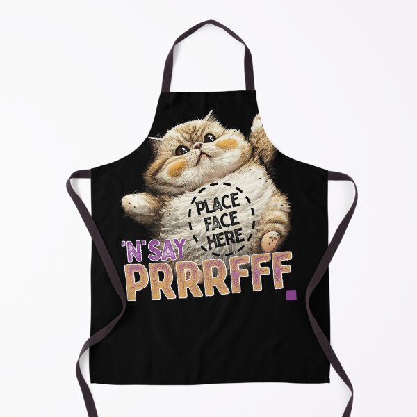 Item preview, place face here and say prrrfff, cat belly cuteness, fluffy cat designed and sold by themoniae.