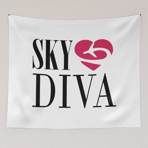 Item preview, Sky Diva - Female Aviator - Pilot Girl - Flight Attendant - Air Hostess designed and sold by Ikaroots.