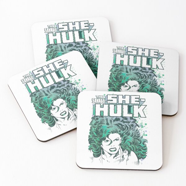 Item preview, The Savage She-Hulk Colorful Retro Portrait White   designed and sold by gaphoplai258.