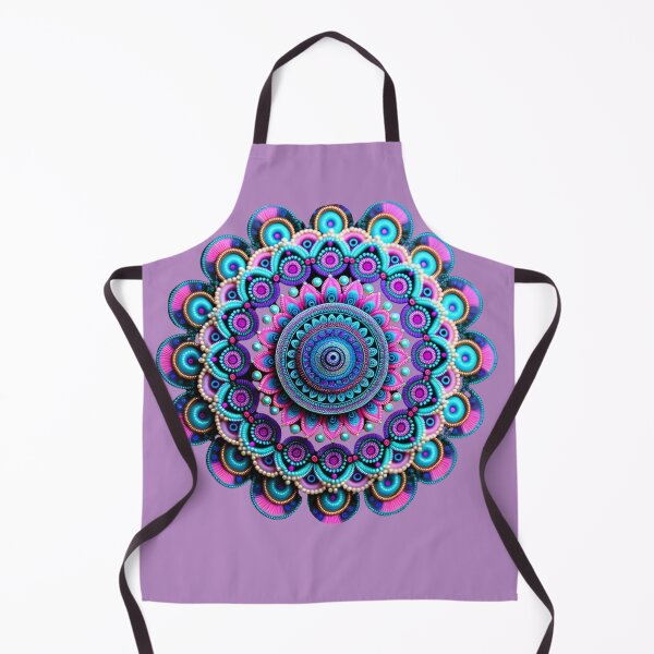 Item preview, PINK AND BLUE BOHEMIAN MANDALA WITH PEARLS  designed and sold by DanaMire.