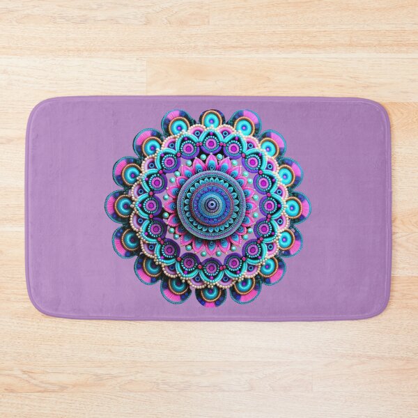 Item preview, PINK AND BLUE BOHEMIAN MANDALA WITH PEARLS  designed and sold by DanaMire.