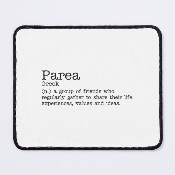 Item preview, Parea - Greek - Beautiful Word Definition - Typewriter designed and sold by Zooone.