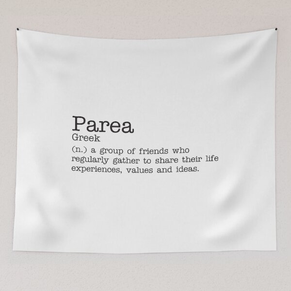 Item preview, Parea - Greek - Beautiful Word Definition - Typewriter designed and sold by Zooone.