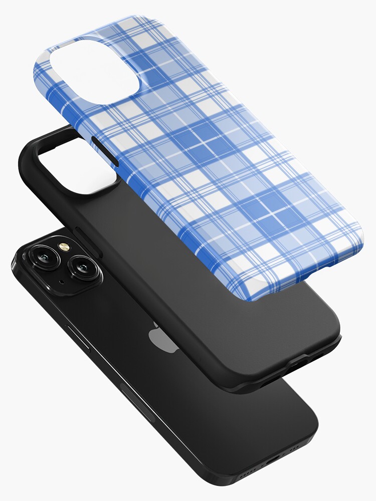 Thumbnail 2 von 4, iPhone-Hülle, Dunkelblau Weiß Schottenkaro-Muster yxm0uat9 designt und verkauft von pASob-dESIGN.
