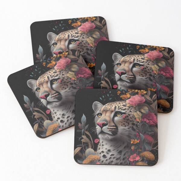 Item preview, Leopard Among Flowers - Floral Lovers - Safari, Boho chic Animals designed and sold by Dreamsinpastel.