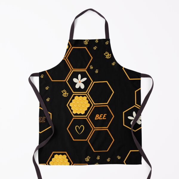 Item preview, Honeycomb Pattern in Black and Yellow Cute Bee House designed and sold by SoccaTamam.