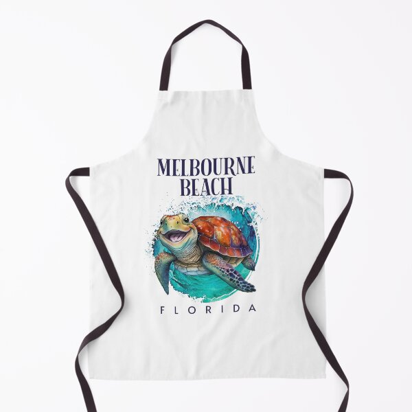 Artikelvorschau, Melbourne Beach Florida Watercolor Happy Sea Turtle entworfen und verkauft von grendelfly73.