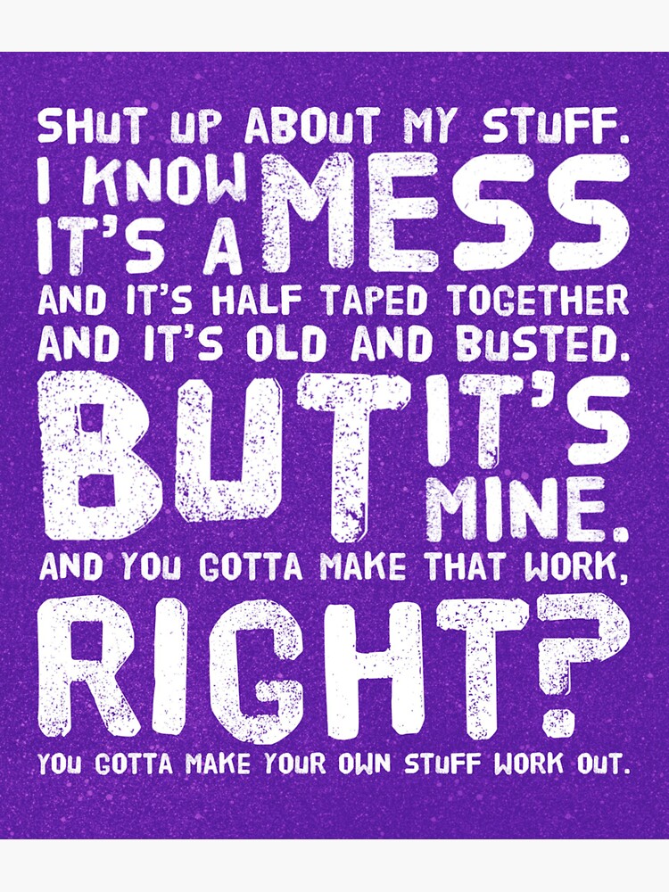  make your own stuff work out sticker by cipollakate redbubble