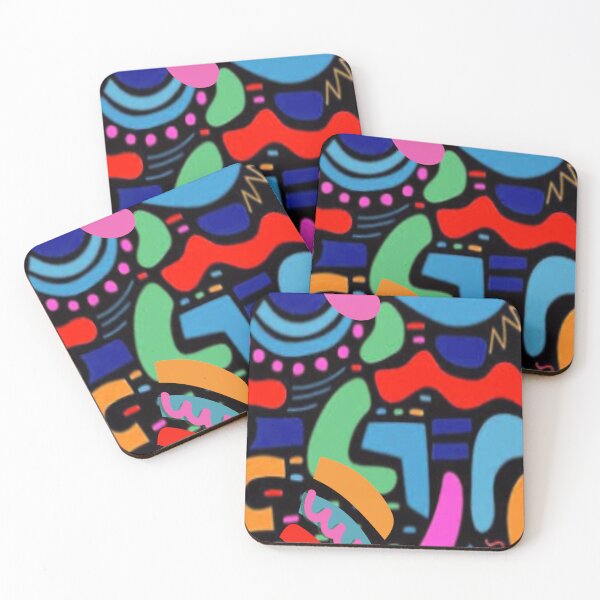 Item preview, Artistic Soul Psychedelic Graphic Design 2, Abstraction, bold colorful abstract playful design inspired by nature designed and sold by Adri Barnard.