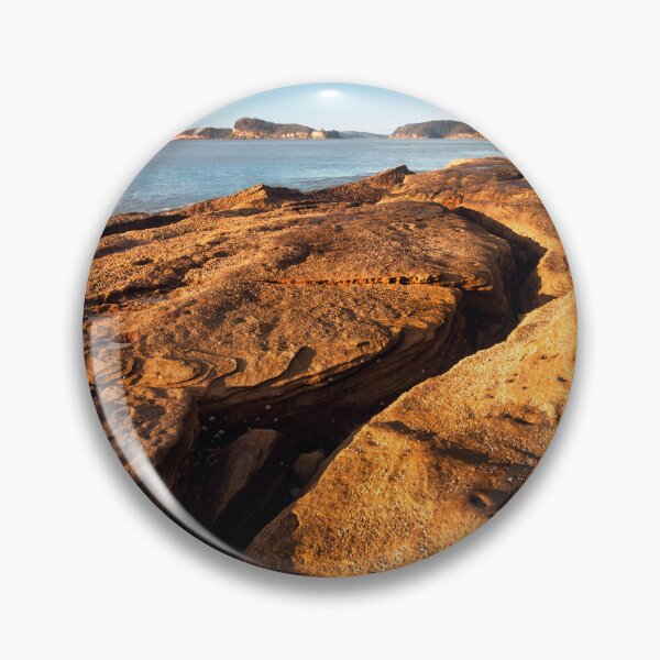 Item preview, Golden Light on the rocks at Umina Beach on the NSW Central Coast designed and sold by Geoff Wols.
