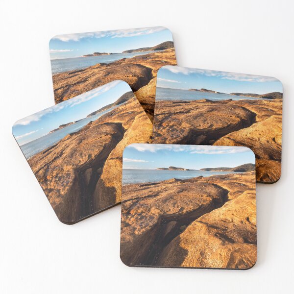 Item preview, Golden Light on the rocks at Umina Beach on the NSW Central Coast designed and sold by Geoff Wols.