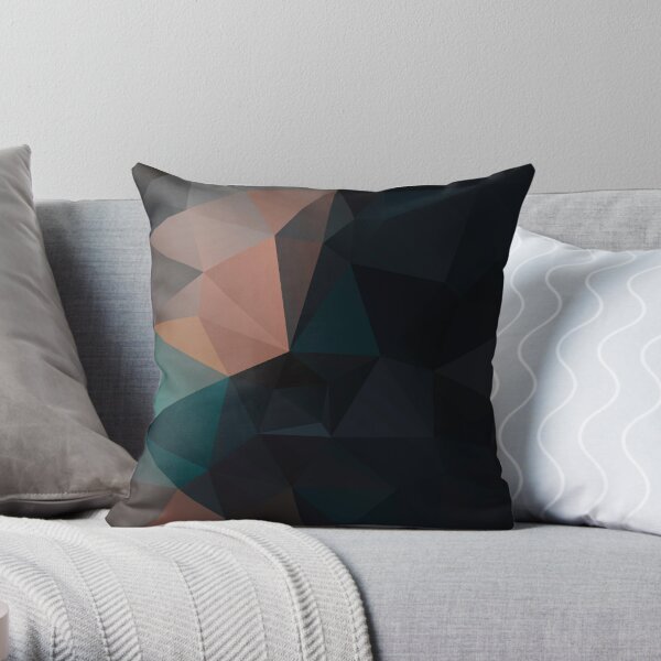 Abstract print of triangles polygon print. Bright dark design colors |  Leggings