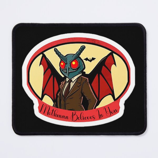 Item preview, Mothman Believes In You! : Mothman Believes In You and all I got was this Funny vinyl cryptid bumper sticker designed and sold by SkiMountain.
