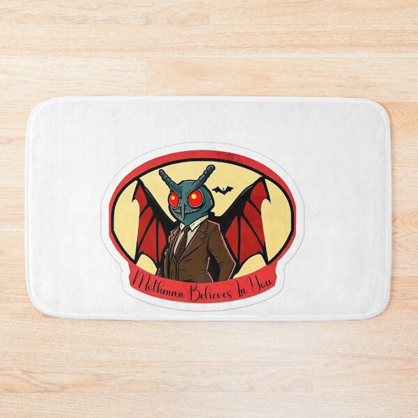 Item preview, Mothman Believes In You! : Mothman Believes In You and all I got was this Funny vinyl cryptid bumper sticker designed and sold by SkiMountain.