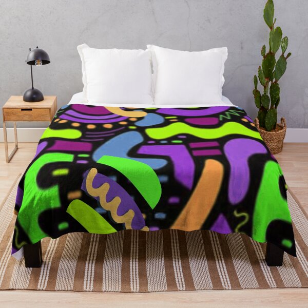 Item preview, Artistic Soul Psychedelic Graphic Design 3, Abstraction, bold colorful abstract playful design inspired by nature designed and sold by Adri Barnard.