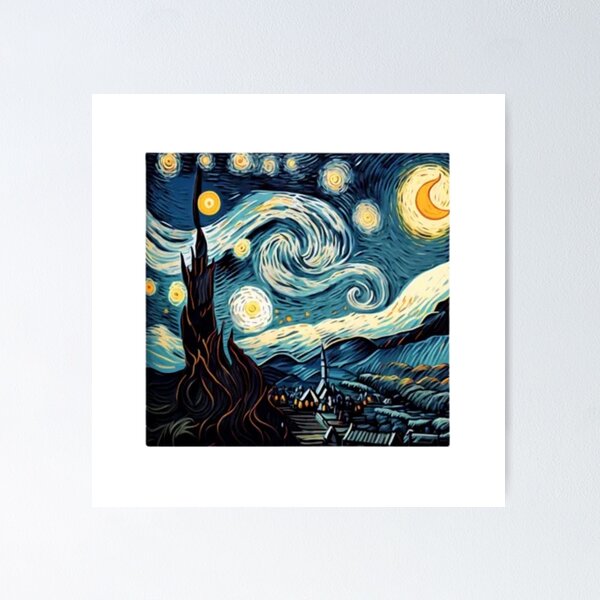 Artikel-Vorschau von Van Gogh „Sternennacht“, designt und verkauft von ThreadSational.