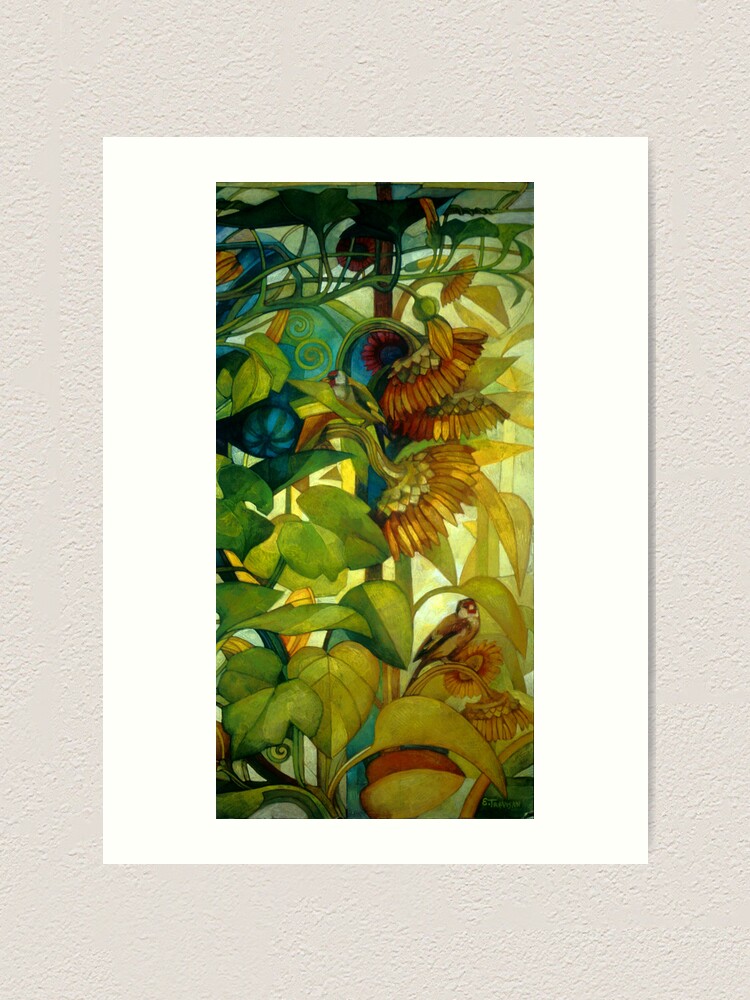 Alternate view of goldfinches Art Print