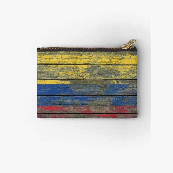 Item preview, Flag of Colombia on Rough Wood Boards Effect designed and sold by JeffBartels.