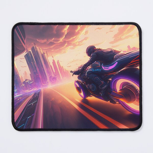 Item preview, Motorcycle Chase Through a Cyberpunk City designed and sold by Ts-prints95.
