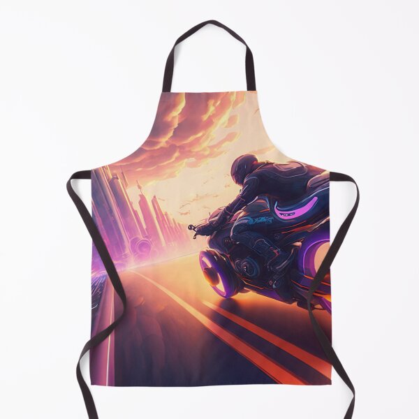 Item preview, Motorcycle Chase Through a Cyberpunk City designed and sold by Ts-prints95.
