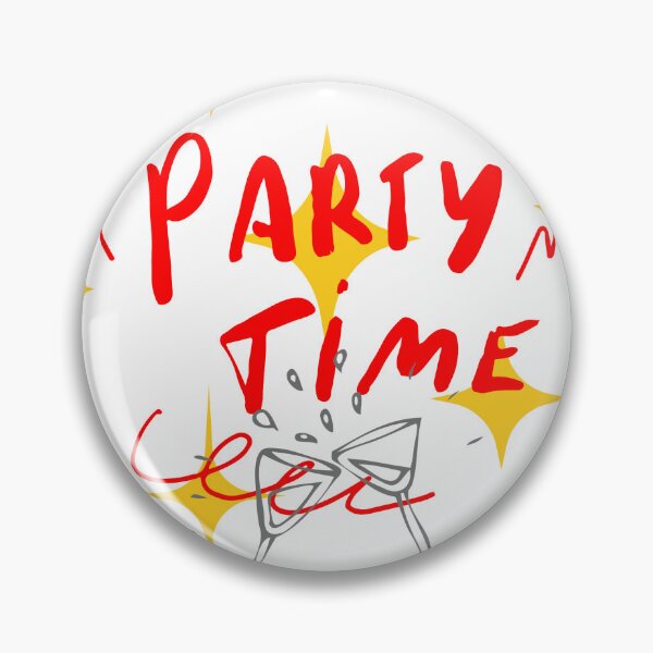 Item preview, Party Time yellow red and grey  designed and sold by MobMarketdesign.