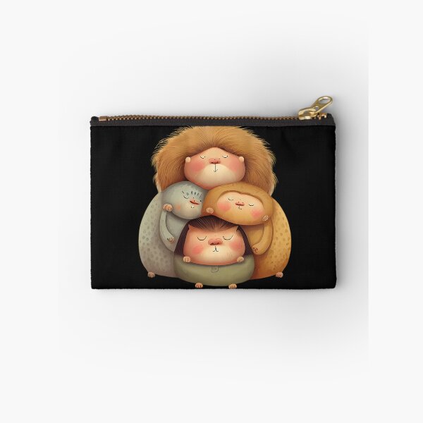 Item preview, Four Portly Lions in a Group Hug designed and sold by MTJ-Mushrooms.