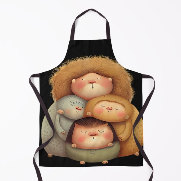 Item preview, Four Portly Lions in a Group Hug designed and sold by MTJ-Mushrooms.