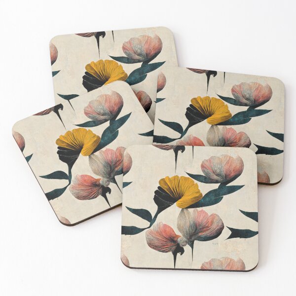 Item preview, Minimalistic flowers pattern designed and sold by YeKnot.