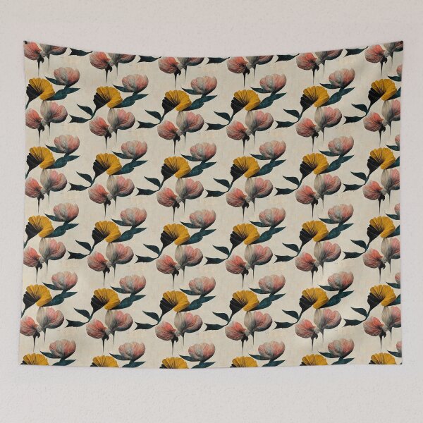 Item preview, Minimalistic flowers pattern designed and sold by YeKnot.