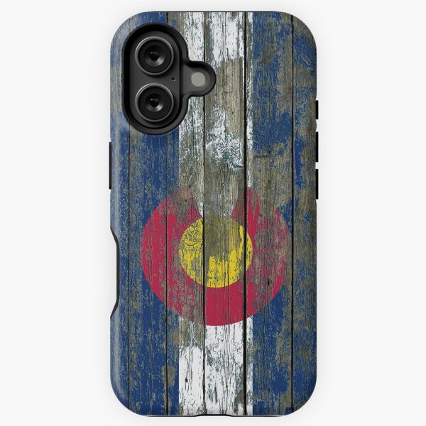 Item preview, Flag of Colorado on Rough Wood Boards Effect designed and sold by jeff bartels.