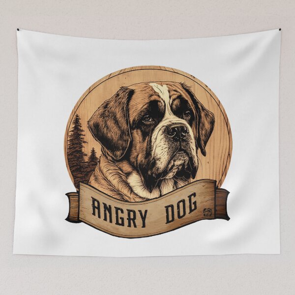 Item preview, Angry dog: St. Bernard designed and sold by BWstudios.