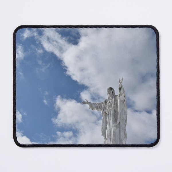 Item preview, The statue of the Sacred Heart under a summer sky designed and sold by Claude Laprise.