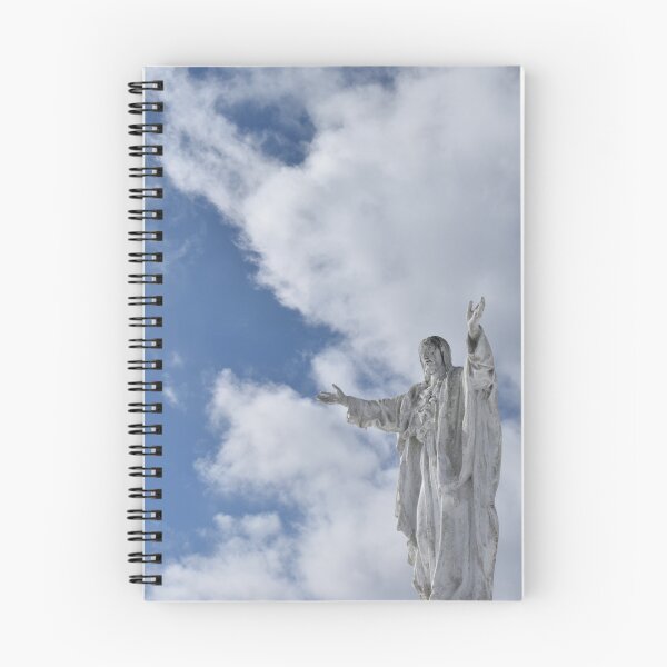 Item preview, The statue of the Sacred Heart under a summer sky designed and sold by Claude Laprise.